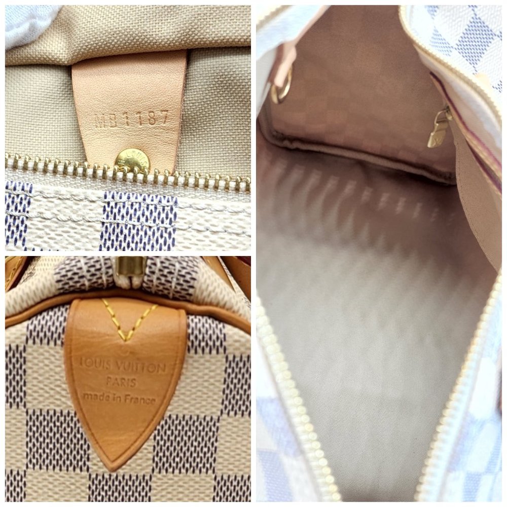 Louis Vuitton Speedy 30 Damier Azur Canvas Tote | Mint Condition - Picture 7 of 11